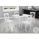 1323 White Rectangular Dining Table