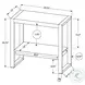 2852 Brown And Black Metal Accent Table