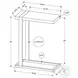 2853 Brown And Black Metal C Shaped Accent Table