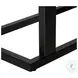 2858 Grey And Black Metal C Shaped Accent Table
