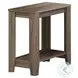 Dark Taupe Reclaimed-Look Accent Side Table