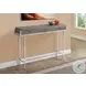 Dark Taupe and Chrome Metal 48" Console Table