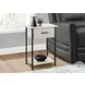 3817 Washed Oak and Black Accent Table