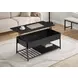 3820 Black Rectangular Lift Top Cocktail Table