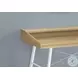 7534 Natural And White Metal 48" Computer Desk With Storage Hutch