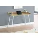 7534 Natural And White Metal 48" Computer Desk With Storage Hutch