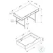 7552 Black 2 Drawer 48" Computer Desk