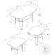 Cappuccino 3 Piece Occasional Table Set