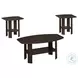 Cappuccino 3 Piece Occasional Table Set