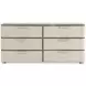 Corinne Beige 6 Drawer Dresser