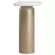 Verge Bronze Metallic and White Marble Top Console Table