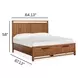 Conway Honey Wheat Queen Storage Panel Bed