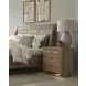 Cambridge Modern Khaki Liv360 3 Drawer Nightstand with LED