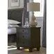 Cambridge Cracked Pepper Liv360 3 Drawer Nightstand with LED
