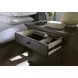 Cambridge Cracked Pepper Liv360 3 Drawer Nightstand with LED