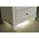 Cambridge White Liv360 3 Drawer Nightstand with LED