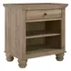 Cambridge Modern Khaki 1 Drawer Bedside Nightstand