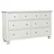 Cambridge White 7 Drawer Dresser