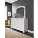 Cambridge White Arched Double Dresser Mirror