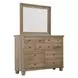 Cambridge Modern Khaki Rectangular Chesser Mirror