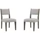 Kavanaugh Gray Upholstered Side Chair Set of 2