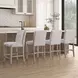 Taylor Gray Upholstered Counter Height Chair Set of 2