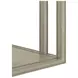 Glaze Bezel Rectangular Glass Top End Table