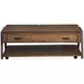 Hallie Milk Chocolate and Dark Chocolate Rectangular Lift Top Cocktail Table