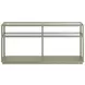 Glaze Bezel Square Glass Top Occassional Table Set