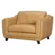 Willowmere Renaissance Marigold Leather Upholstered Chair and A Half Set of 2