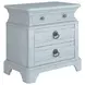 Summer Creek Blue 3 Drawer Nightstand with USB Charging