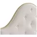 Haven Sundrenched Oak and Ivory King Upholstered Panel Bed