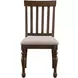 Joanna Brown Slat Back Side Chair Set of 2