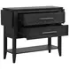 Sable Crest Black Extendable Drop Leaf Server