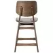 Oscar Dark Gray Upholstered Counter Height Chair Set of 2