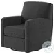 Flash Dance Brady Charcoal Swivel Glider