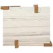 Goldmere Honey Wheat and White Rectangular Granite Top Occassional Table Set