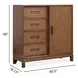 Ridgefield Russet 4 Drawer Door Chest