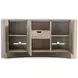 Loggia Aria and White 3 Door Travertine Top Buffet