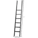 Avondale Rustic Gray 3 Tall Bookcase Wall with Ladder