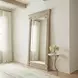 Ione Distressed Gray Rectangular Floor Mirror