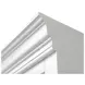 Albany White Arched 3-Piece Bookcase Wall