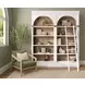 Albany White Arched 2-Piece Bookcase Wall