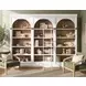 Albany White Arched 3-Piece Bookcase Wall