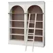Albany White Arched 2-Piece Bookcase Wall