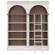 Albany White Arched 2-Piece Bookcase Wall