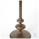 Marlow Matchstick Matte Brass Pedestal Table