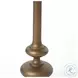 Marlow Matchstick Matte Brass Pedestal Table