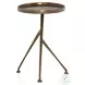 Schmidt Raw Antique Brass Accent Table