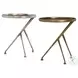 Schmidt Raw Antique Brass Accent Table